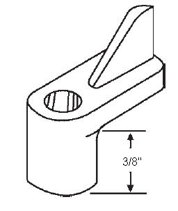 TechnologyLK STB Window Screen Clips, Plastic, Brown, 3/8&quot; - Package | 90379BR