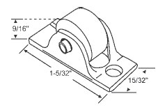 29/64&quot; Nylon Window Roller Assembly - Package |  900-10027  | 90010027