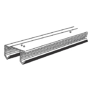TechnologyLK E-Z Roll Sliding Door Track Only, 58-1/2&quot; Track for 5 ft Door Opening | 900126435