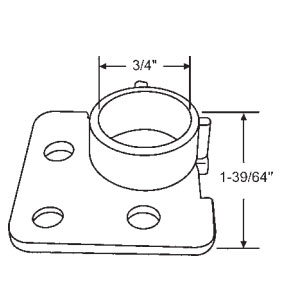 TechnologyLK STB Plastic Miami Torque Bar Bearing 1-39/64&quot; Tall | 900259