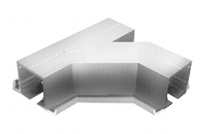 C.R. Laurence CRL SPS Flanged Self-Guiding 90 Degree Right Hand Intersection-Mill Aluminum | 90L90RM