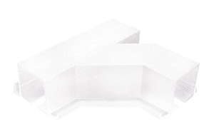 C.R. Laurence CRL SPS Flanged Self-Guiding 90 Degree Right Hand Intersection-White Powder Paint | 90L90RW