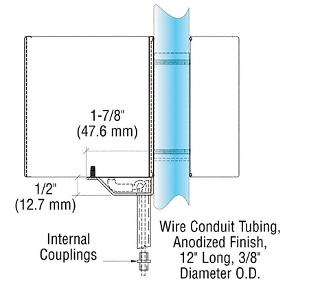 C.R. Laurence CRL Black Anodized Conduit Kit | 9C0NBL