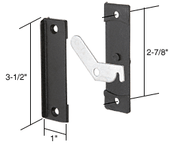 C.R. Laurence CRL Sliding Screen Latch and Pull; 2-7/8&quot; Screw Holes for Keller Doors - Bulk | A122B