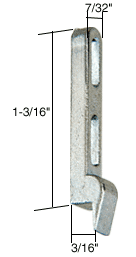 C.R. Laurence CRL 7/32&quot; Wide Sliding Screen Door Latch Strike with 3/16&quot; Narrow Grip | A126
