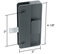 C.R. Laurence CRL Sliding Screen Door Latch and Pull; 3&quot; Screw Holes for Columbia-Matic Doors | A177