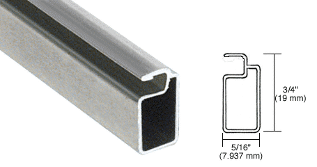 C.R. Laurence CRL Mill Finish 3/4&quot; x 5/16&quot; Extruded Aluminum Screen Frame - 48-inch long - Pack of 2 | A345M482PACK