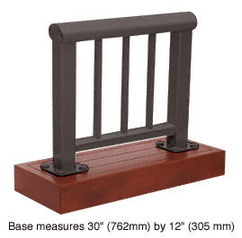 C.R. Laurence CRL Matte Bronze 350 Series Aluminum Picket Railing System Small Showroom Display | ARS35PSBRZ