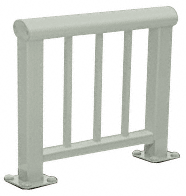 C.R. Laurence CRL Agate Gray 350 Series Aluminum Picket Railing System Small Showroom Display- No Base | ARS35PSNAGY