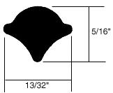 C.R. Laurence CRL Locking Strip for Two-Piece Weatherstrip - 13/32&quot; Wide - 50 ft Roll | AS937