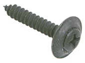 C.R. Laurence CRL 8 x 5/8&quot; Black Sheet Metal Screws with Countersunk Washers | AV11787