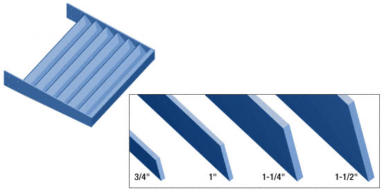 C.R. Laurence CRL Powder Painted 1-1/4&quot; x 1/8&quot; Flat Bar Blade Extrusion - 146&quot; | AXF114X18PT