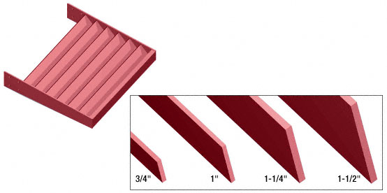 C.R. Laurence CRL Newlar Painted 3/4&quot; x 1/8&quot; Flat Bar Blade Extrusion - 146&quot; | AXF34X18NL
