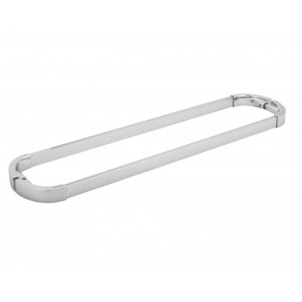 Aria 24&quot; Cuttable Back-to-Back Double Sided Towel Bar - Polished Chrome | A24DTBPC