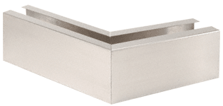 C.R. Laurence CRL Brushed Stainless 12&quot; 135&amp;#186; Mitered Corner Cladding for Windscreen and Smoke Baffle Base Shoe | B5W135BS