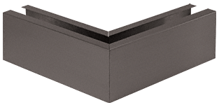 C.R. Laurence CRL Dark Bronze Anodized 12&quot; 90&amp;#186; Mitered Corner Cladding for Windscreen and Smoke Baffle Base Shoe | B5W90DU