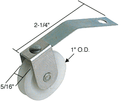 C.R. Laurence CRL Sliding Screen Door Spring Tension Roller 1&quot; Nylon Wheel for Academy  Mfg. Doors - Package | B609