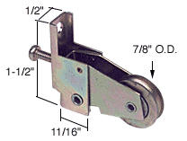 C.R. Laurence CRL Sliding Screen Door Bottom Roller 7/8&quot; Steel B.B. Wheel for Pacesetter Doors - Package | B669