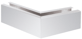 C.R. Laurence CRL Polished Stainless 12&quot; 135&amp;#186; Mitered Corner Cladding for B7S Series Heavy-Duty Square Base Shoe | B7S135PS