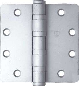 C.R. Laurence CRL Satin Chrome Non-Removable Pin Heavy Weight 1/4&quot; Radius Ball Bearing Template Butt Hinge | BB55NRPA