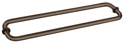 CRL Oil Rubbed Bronze 18&quot; BM Series Back-to-Back Tubular Towel Bars with Metal Washers
 | BM18X180RB