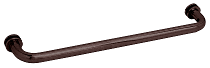 CRL 24&quot; Oil Rubbed Bronze (BM Series) Tubular Single-Sided Towel Bar with Metal Washers | BM240RB