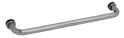 CRL 24&quot; Polished Nickel (BM Series) Tubular Single-Sided Towel Bar with Metal Washers | BM24PN