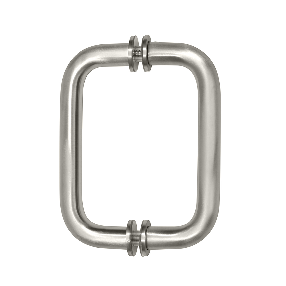 CRL 6&quot; Satin Nickel (BM Series) Tubular Back-To-Back Pull Handle with Metal Washers | BM6X6SN