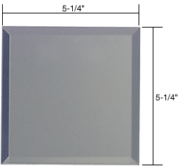 C.R. Laurence CRL Double Blank Without Screw Holes Glass Mirror Plate-Gray | BMP2GG