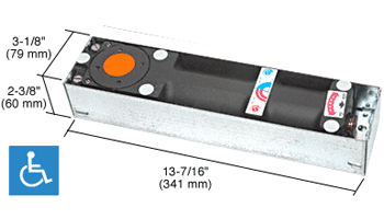 C.R. Laurence CRL DORMA Model BTS80 8.5 Lb. Floor Mounted Door Closer | BTS80BF