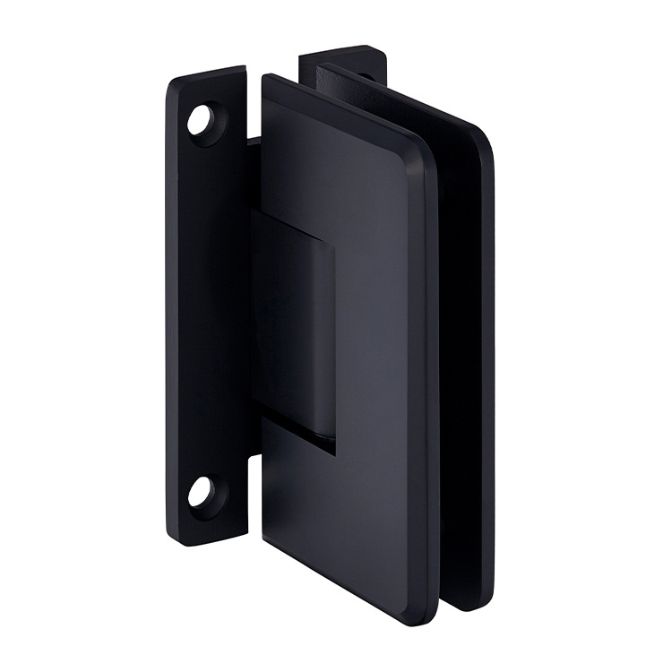 CRL Cologne 037 Series Matte Black Wall Mount Shower Door Hinge | C0L037MBL