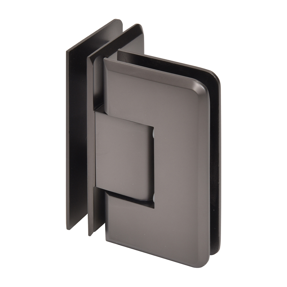 CRL Cologne 092 Series Matte Gun Metal 90&amp;#176; Glass-to-Glass Hinge | C0L092MGM
