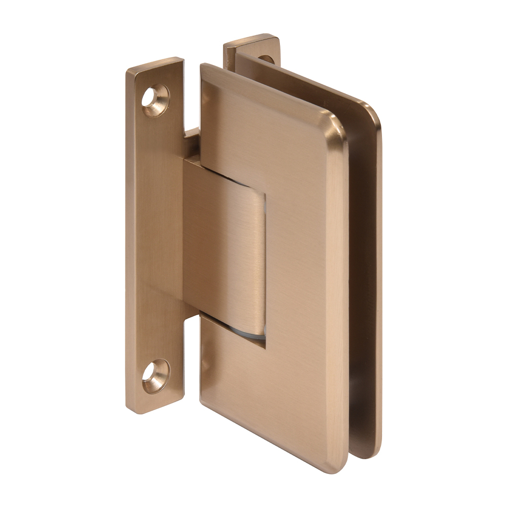 CRL CRL Dark Brushed Bronze Cologne 337 Series Adjustable Wall Mount Full Back Plate Hinge | C0L337DBBZ