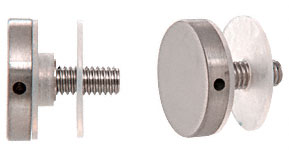 C.R. Laurence CRL 316 Brushed Stainless Standard Cap Assembly for 3/4&quot; (19 mm) Diameter Standoff | CAP34B316