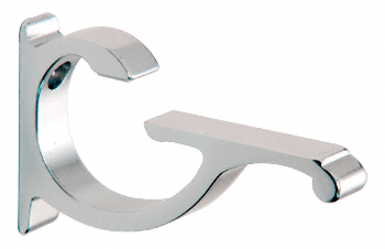 CRL Chrome Designer Aluminum Glass Shelf Bracket - 3/8&quot; - 1/2&quot; Glass | CC5CH  | CC5CH