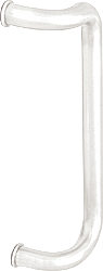 C.R. Laurence CRL Satin Chrome Finish 8&quot; Single Offset Door Pull | CD8SC