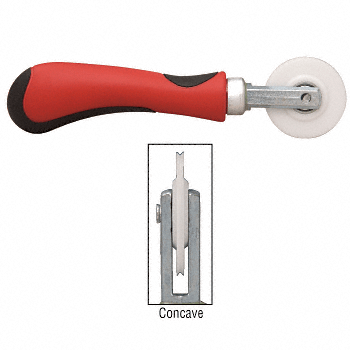 CRL Nylon 1/8&quot; Comfort Grip Single Concave Edge Roller  | CG27K7N