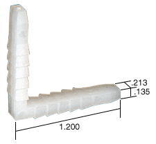 C.R. Laurence CRL Corner Key - 1.27&quot; Leg; .185&quot; Width - Bulk 100 Pack | CK265B