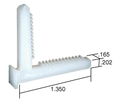 C.R. Laurence CRL Corner Key - 1.350&quot; Leg; .165&quot; Width -  Package  | CK300K