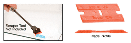 C.R. Laurence CRL Plastic Double-Edged Razor Blades 100 Pack | CRL3000