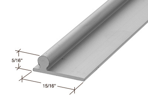 C.R. Laurence CRL Aluminum Sliding Glass Door Replacement Rail - 96 in long | PLD1659