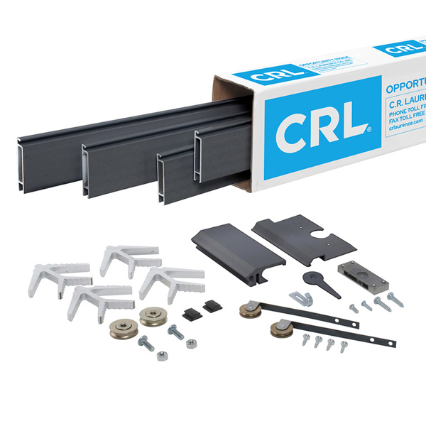 C.R. Laurence CRL Champion Series Bronze Powder Coated 62&quot; x 82&quot; Heavy-Duty Extruded K.D. Sliding Screen Door Kit | KDEX21260BRZ