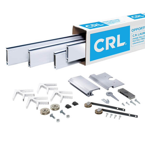 C.R. Laurence CRL Champion Series Satin Anodized 50&quot; x 97&quot; Heavy-Duty Extruded K.D. Sliding Screen Door Kit - 2-1/2&quot; Frame | KDEX21248X96