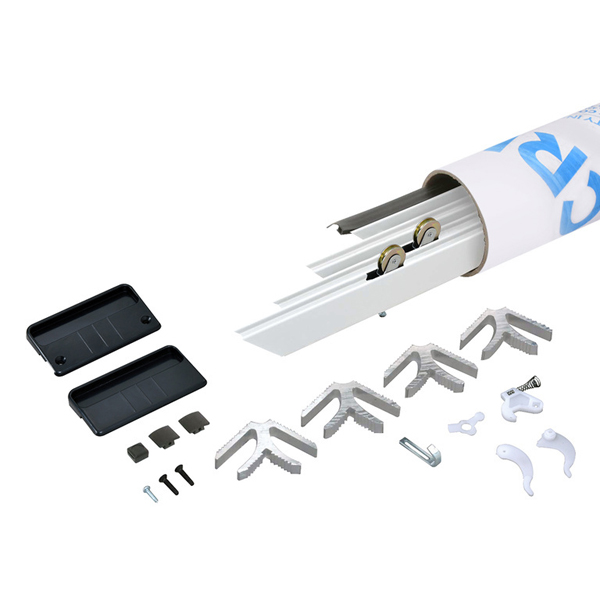 CRL White 49&quot; x 97&quot; K.D. Screen Door Kit- Steel Rollers
 | PS13448X96W