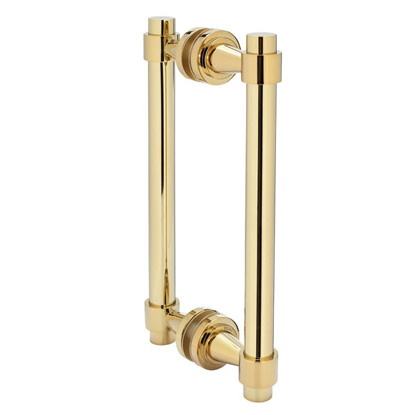 Concerto 8&quot; Back-to-Back Double Sided Pull - Polished Brass | N8DPPB