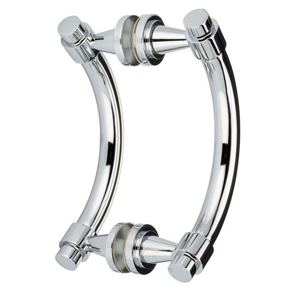 Concerto 8&quot; Back-to-Back Double Sided Offset Pull - Polished Chrome | C8DOPPC