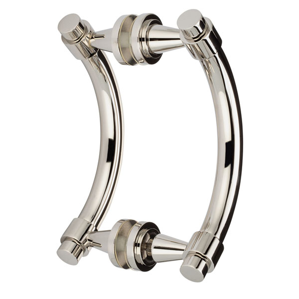 Concerto 8&quot; Back-to-Back Double Sided Offset Pull - Polished Nickel | C8DOPPN