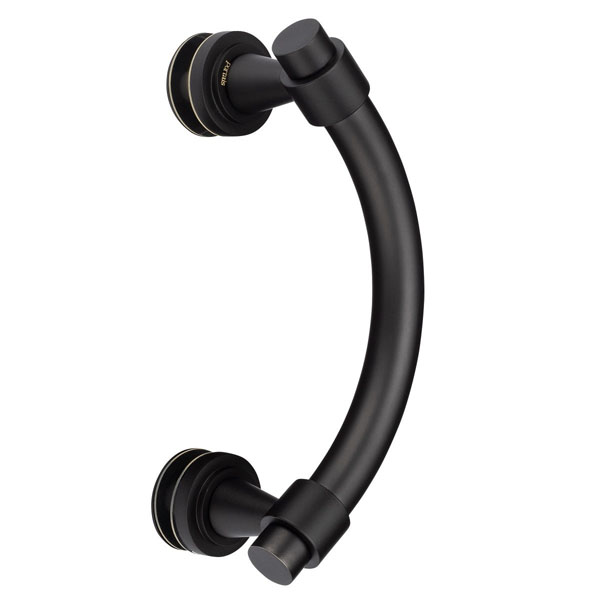 Concerto 6&quot; Center-to-Center Single Sided Offset Pull - Matte Black | C6SOPMB