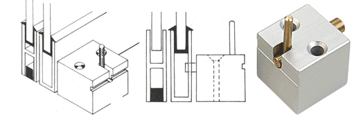 C.R. Laurence CRL Satin Anodized Deck Catch for Pass-Thru Windows | D813A