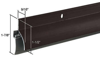 Dark Bronze Finish Door Sweep-Rain Drip Combination for 48&quot; Door  | DB037DV48